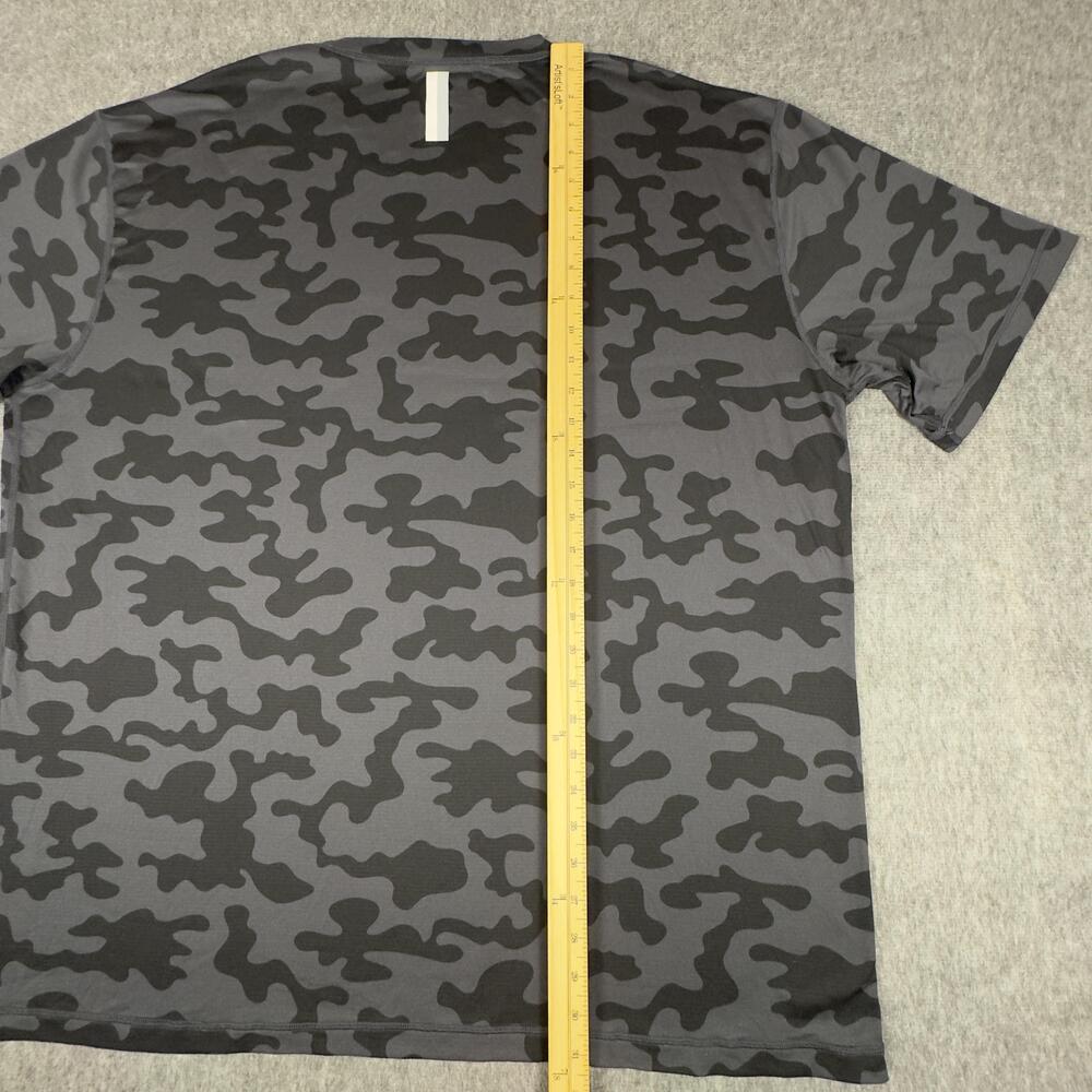 Rhoback Shirt Mens XXXL Gray Camo Short Sleeve Performance Tee Golf Training - Picture 10 of 11
